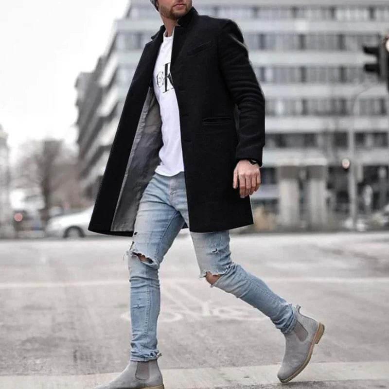 Fashionable Solid Color Long Warm Coat for Winter - ZA-Zola