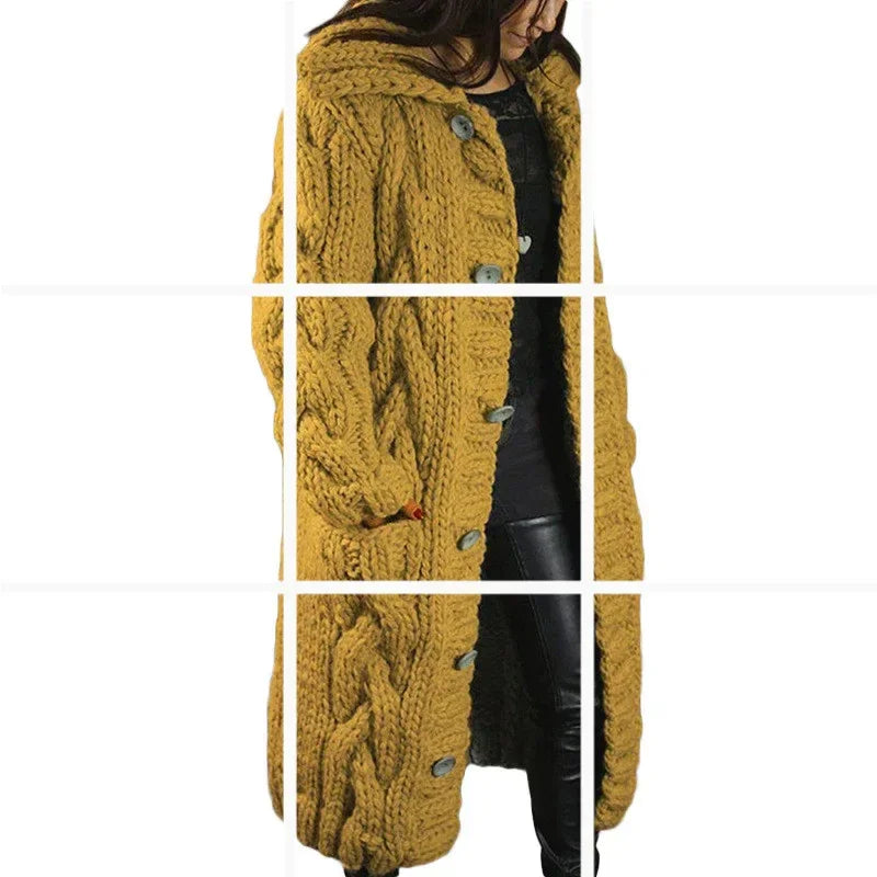 Plus Size Women Cardigan | Long Sweater Coat - ZA-Zola