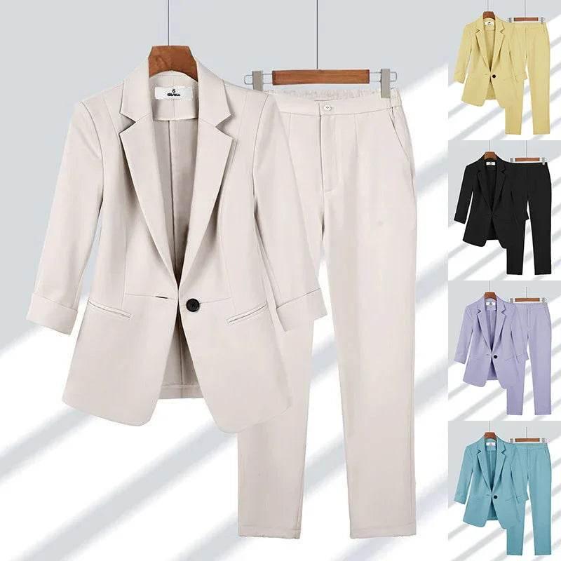 2pc Blazer & Pants Set – Office Chic, Street Cool - ZA-Zola