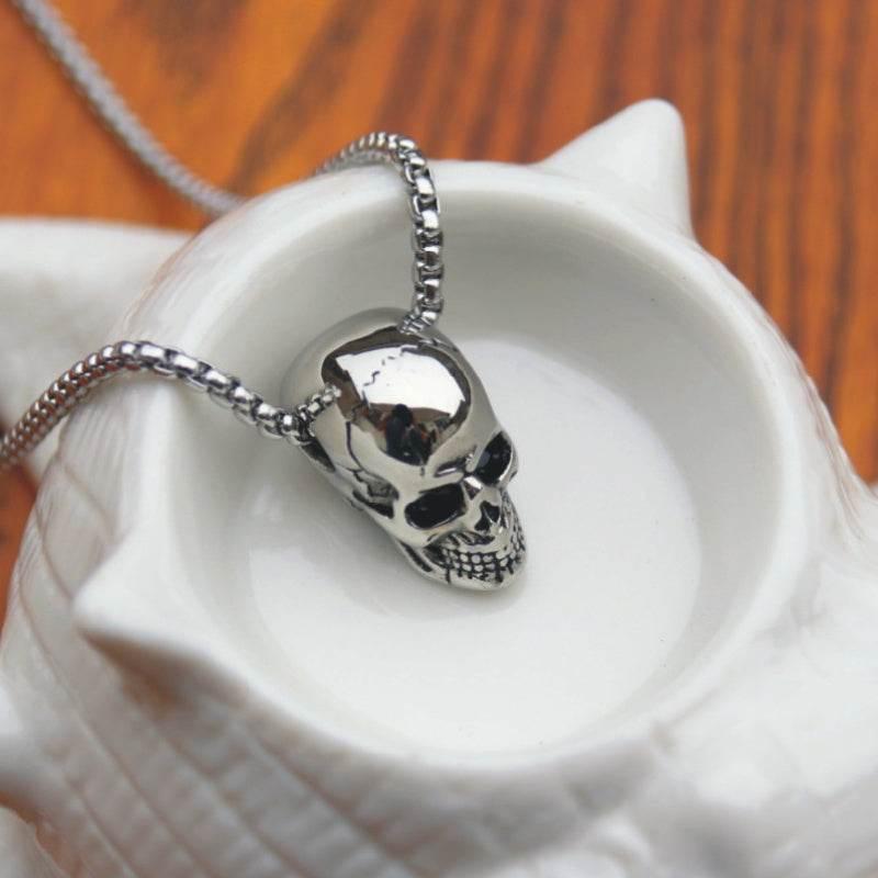 ZA-Zola Men’s Titanium Steel Skull Necklace - ZA-Zola