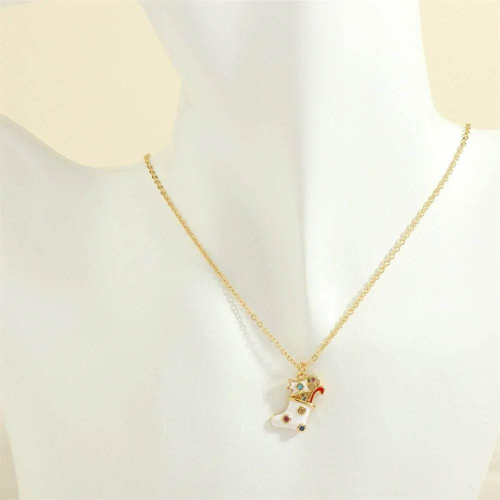 Festive Christmas Tree & Santa Necklace – Shop Now - ZA-Zola