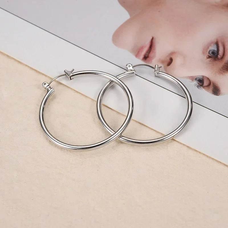 Gold & Silver Temperament Ring Earrings - ZA-Zola