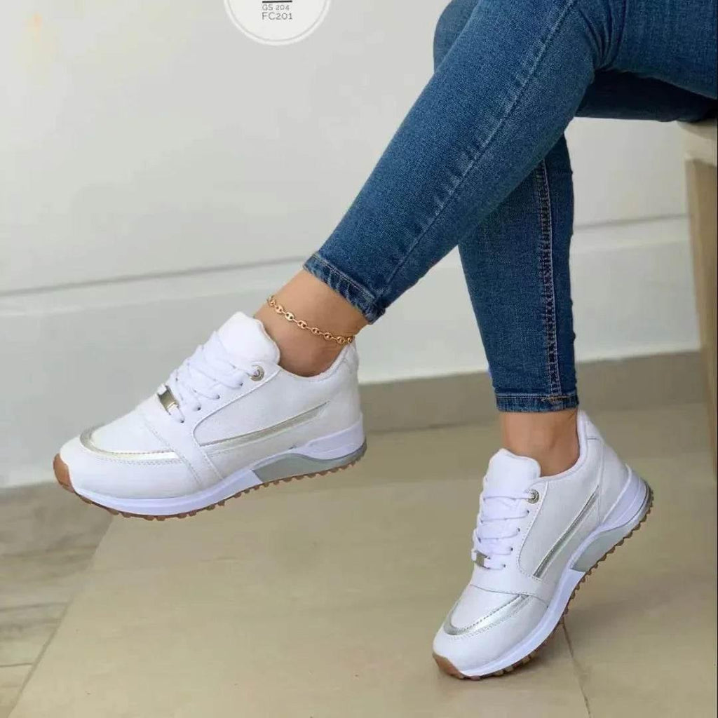 Casual Women’s Lace-Up Flats | Soft & Stylish Look - ZA-Zola