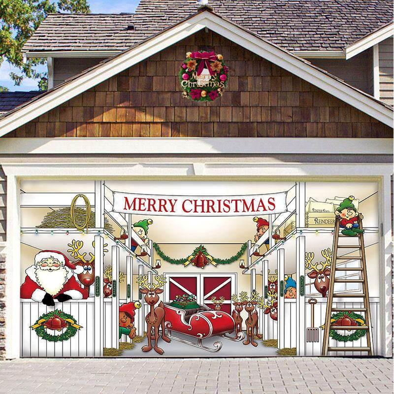 Christmas Background Hanging Cloth for Door & Wall Décor - ZA-Zola