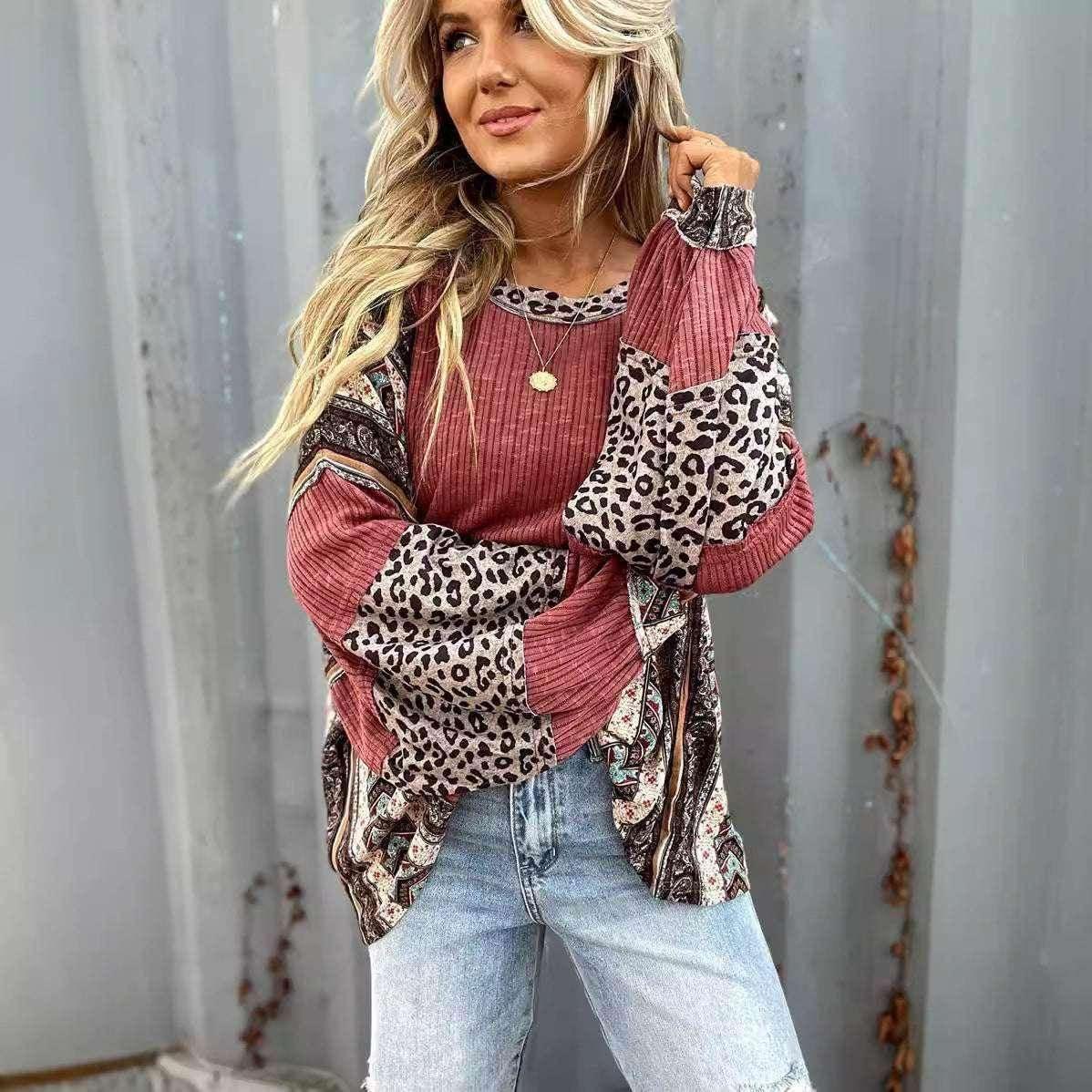 Striped Round Neck Pullover – Casual & Comfy - ZA-Zola