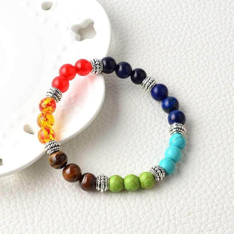 Chakra Energy Yoga Bracelet with Natural Stones - ZA-Zola