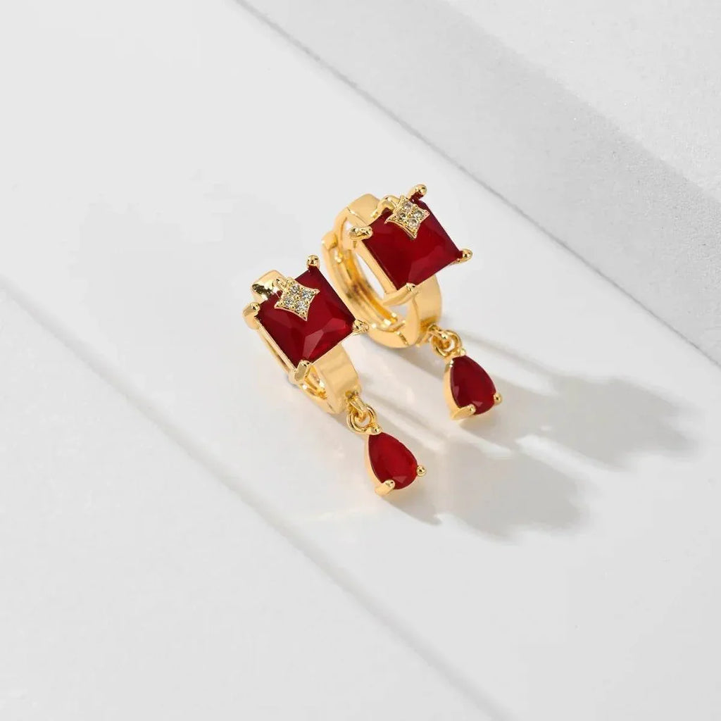 Water Drop Gold-Plated Stud Earrings – Fashion OL - ZA-Zola