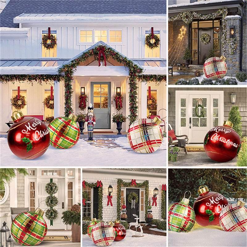 Inflatable Christmas Ornament Ball 60CM Outdoor PVC - ZA-Zola