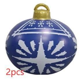 Inflatable Christmas Ornament Ball 60CM Outdoor PVC - ZA-Zola