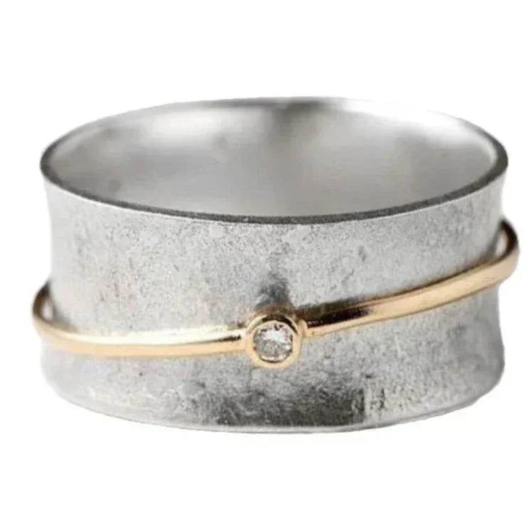 Vintage Hollow Geometric Silver Unisex Ring - ZA-Zola