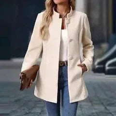 Women’s 3 Button Slim Coat Jacket | European Style - ZA-Zola