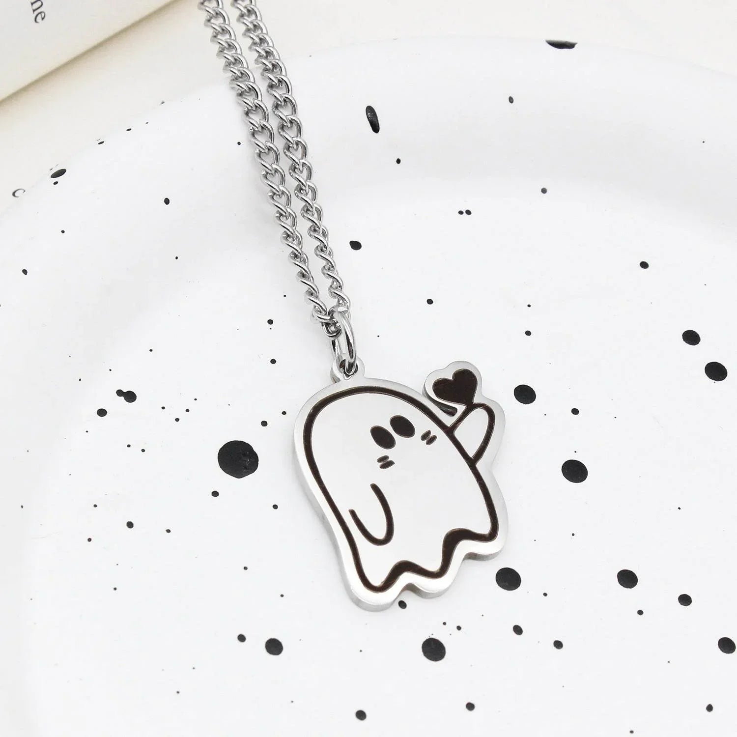 ZA-Zola Halloween Love Ghost Couple Necklace - ZA-Zola
