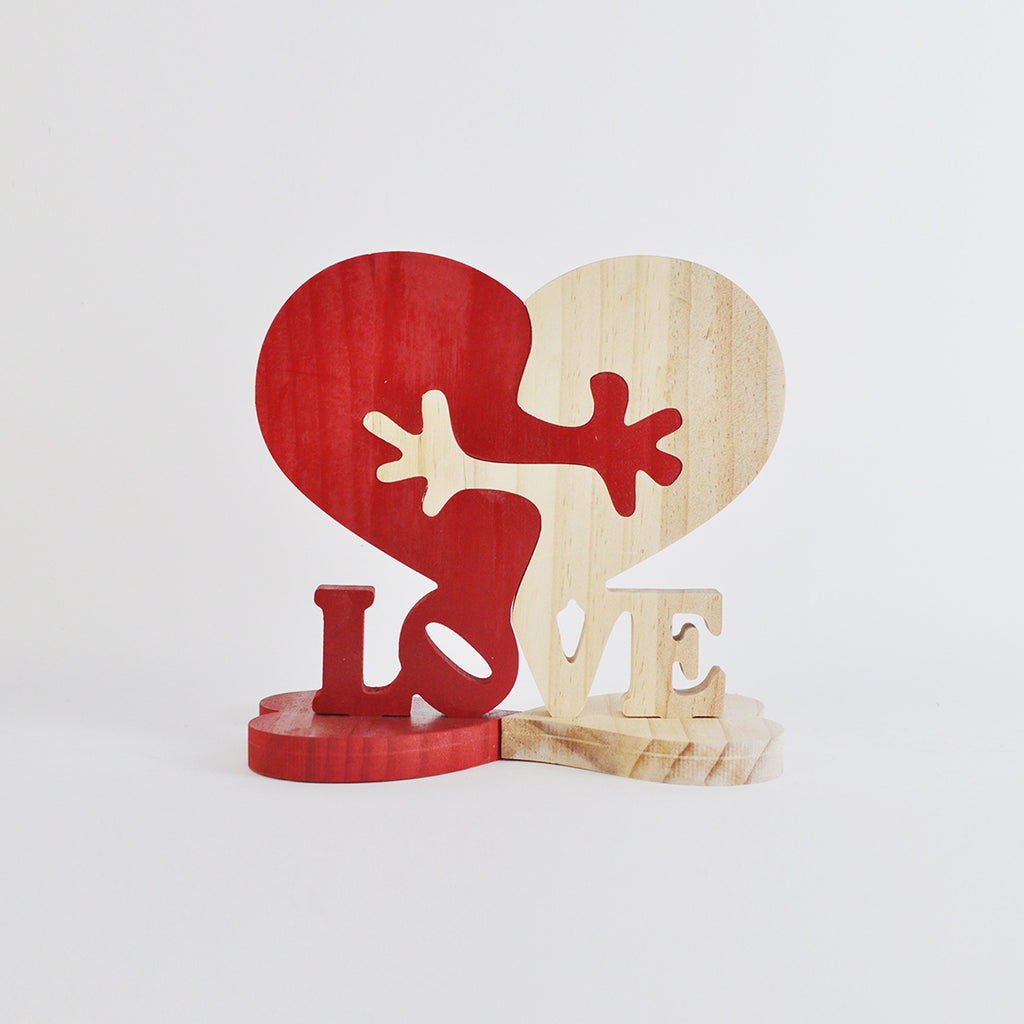 Heart Shaped Wooden Valentine Gift | Pine Love Ornament