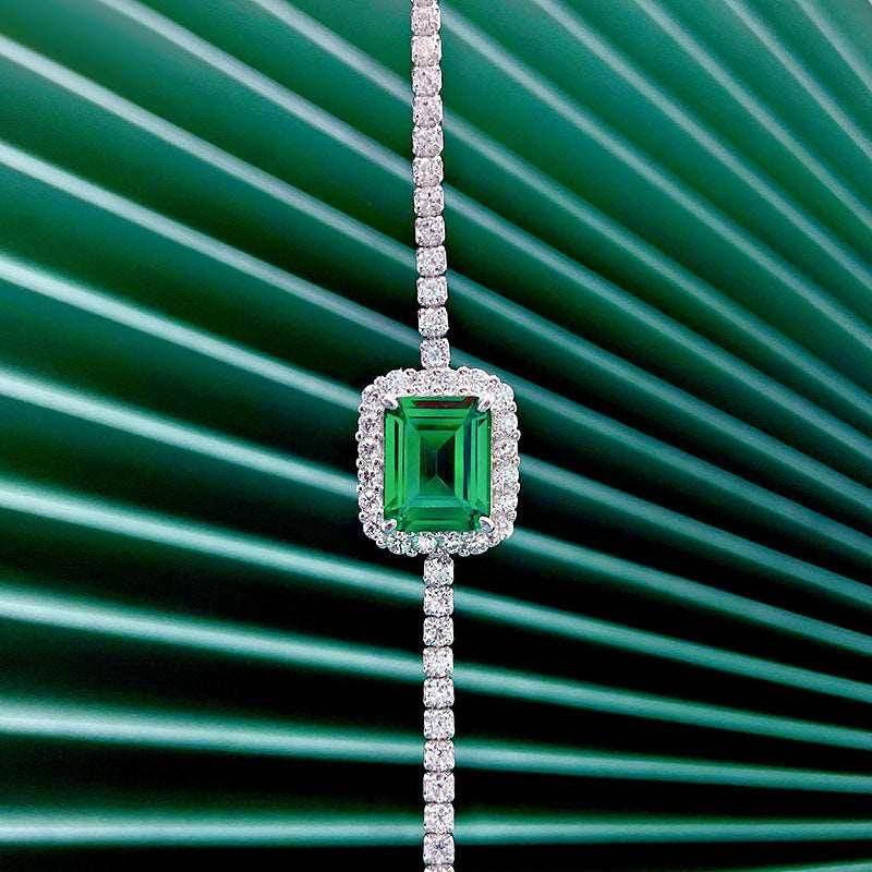Buy S925 Sterling Silver Emerald Bracelet - Shop Now! - ZA-Zola