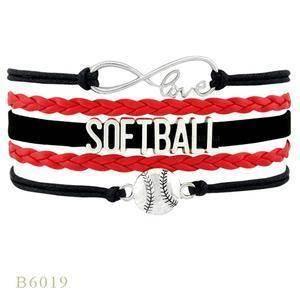 SOFTBALL Braided Bracelet – Sporty & Stylish Gift - ZA-Zola