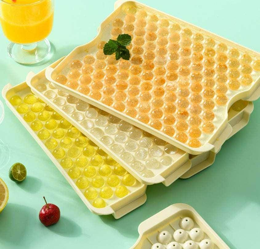 Ice Cube Mold with Lid – Sky Blue, Apricot, Modern Style - ZA-Zola