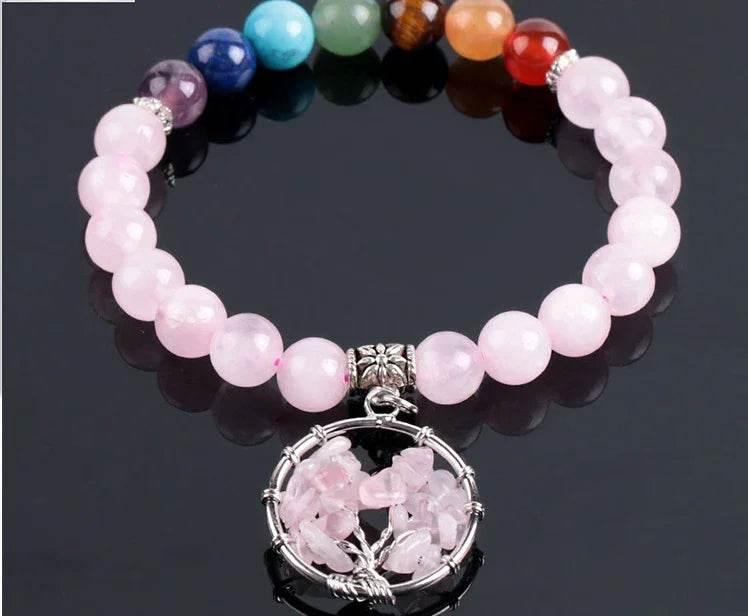 Crystal Beaded Seven Chakra Bracelet for Women - ZA-Zola