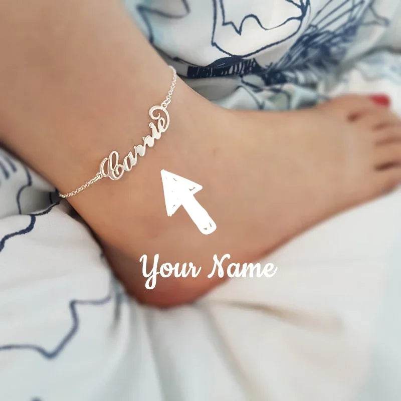Personalized Name Anklets for Women – Stylish Beach Jewelry - ZA-Zola