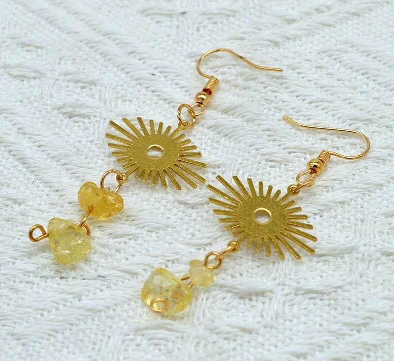 Handmade Amethyst Butterfly & Moon Earrings – Unique Jewelry - ZA-Zola