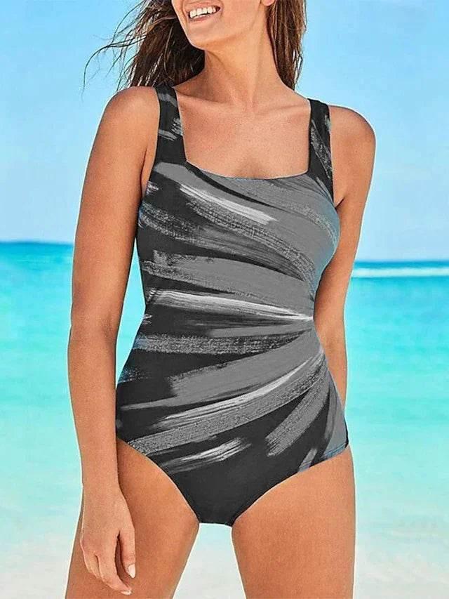 Floral One-Piece Swimsuit – Sexy & Sculpted Fit - ZA-Zola