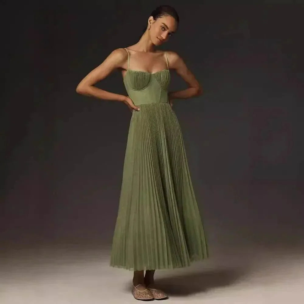 Backless Ice Silk Slim Dress – Sleek Socialite Style - ZA-Zola