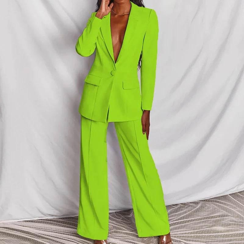 2pc Blazer & Pants Set – Women’s Spring Street Look - ZA-Zola