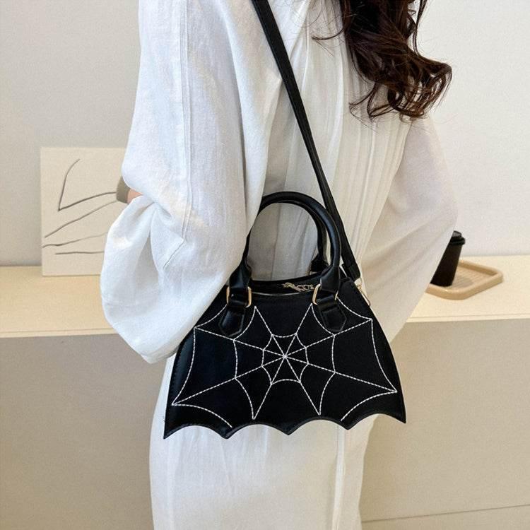 ZA-Zola Halloween Spider Web Crossbody Saddle Bag - ZA-Zola