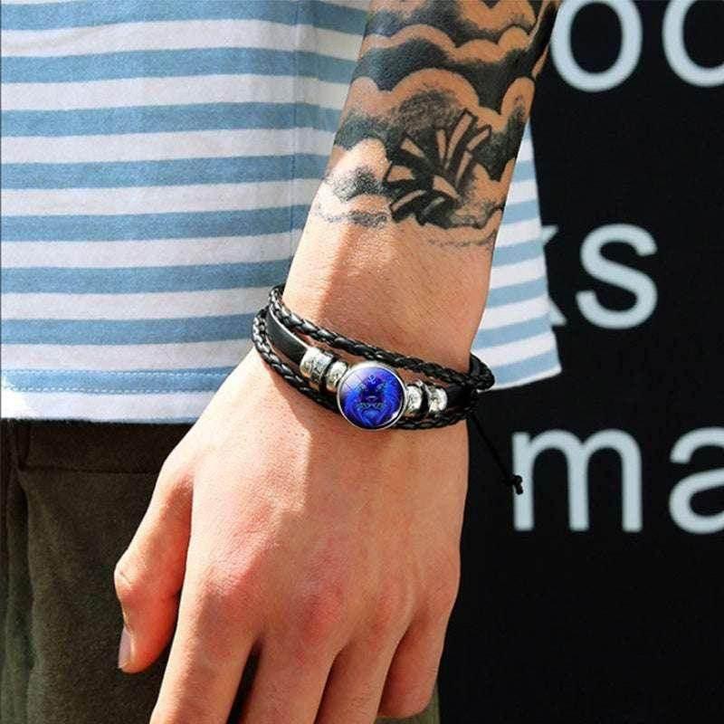 Zodiac Constellation Braided Bracelet for All Ages - ZA-Zola