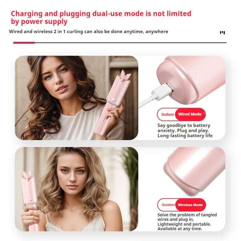 Wireless Hair Curler – Portable Lazy Curling Tool - ZA-Zola
