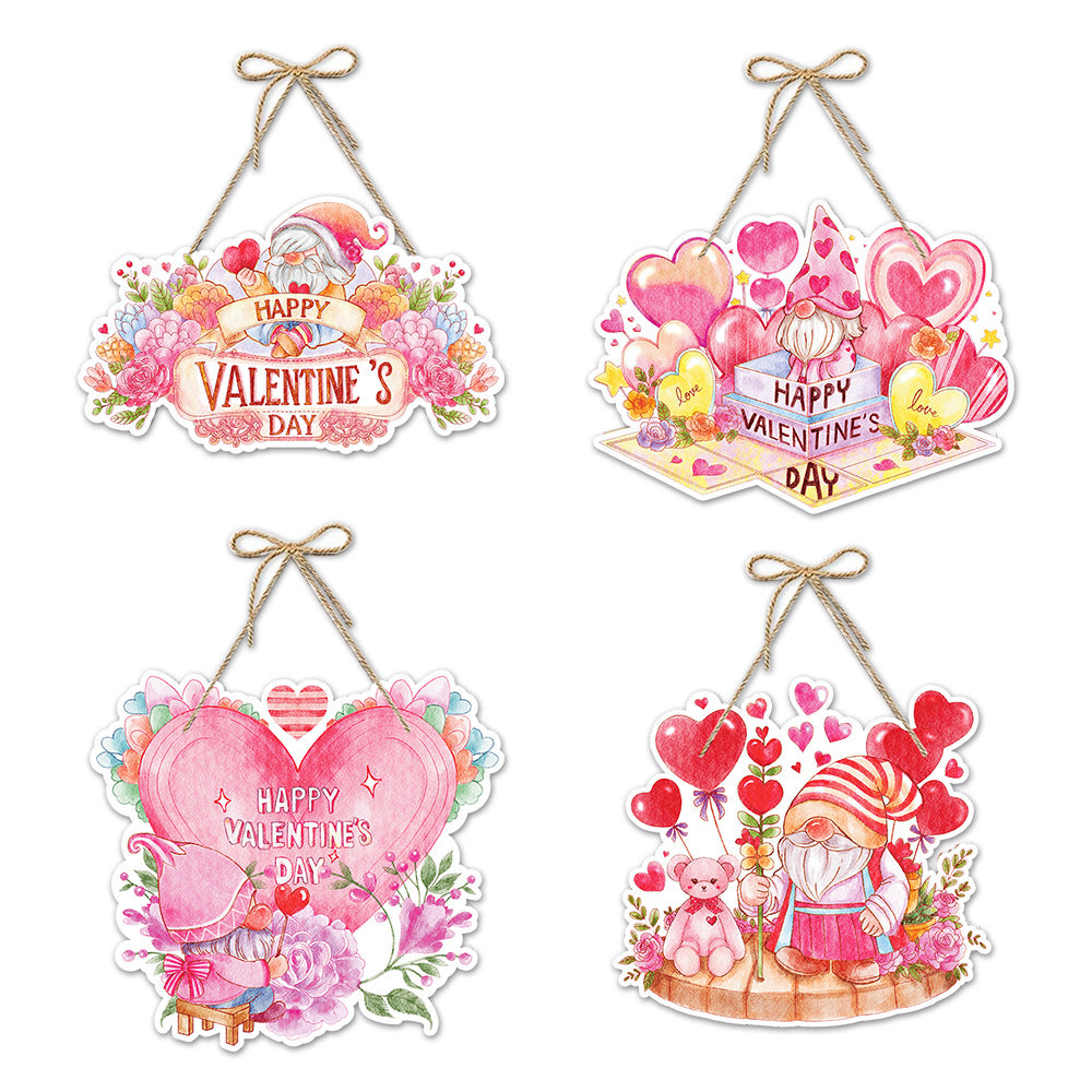 Valentine’s Day Decorative Paper Door Hanger Garland– ZA-Zola