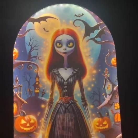 Ghost Holographic Mirror Halloween Decor | ZA-Zola UK - ZA-Zola
