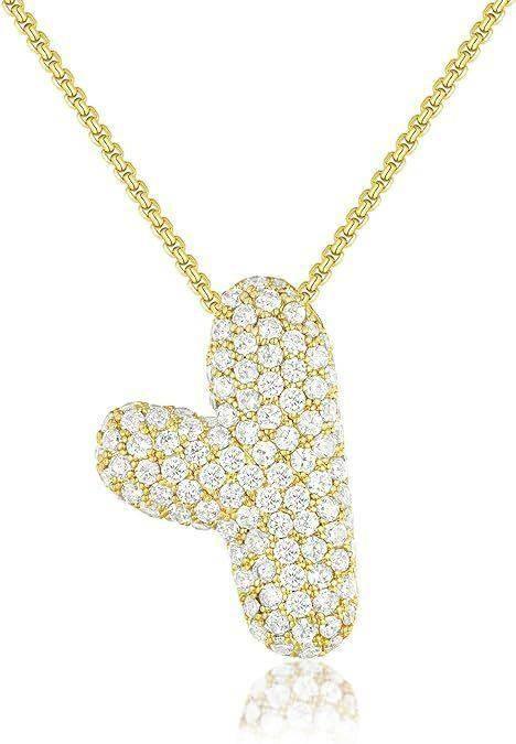 Zircon Balloon Letter Pendant Necklace for Women - ZA-Zola