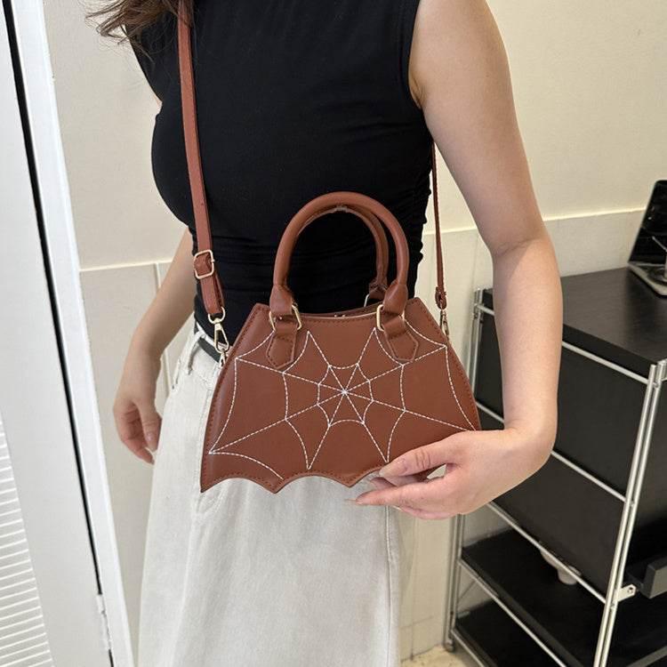 ZA-Zola Halloween Spider Web Crossbody Saddle Bag - ZA-Zola