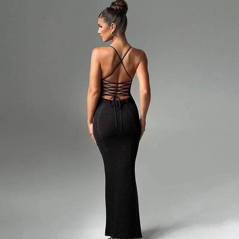 Fashion Backless Knitted Dress – Chic & Stylish - ZA-Zola