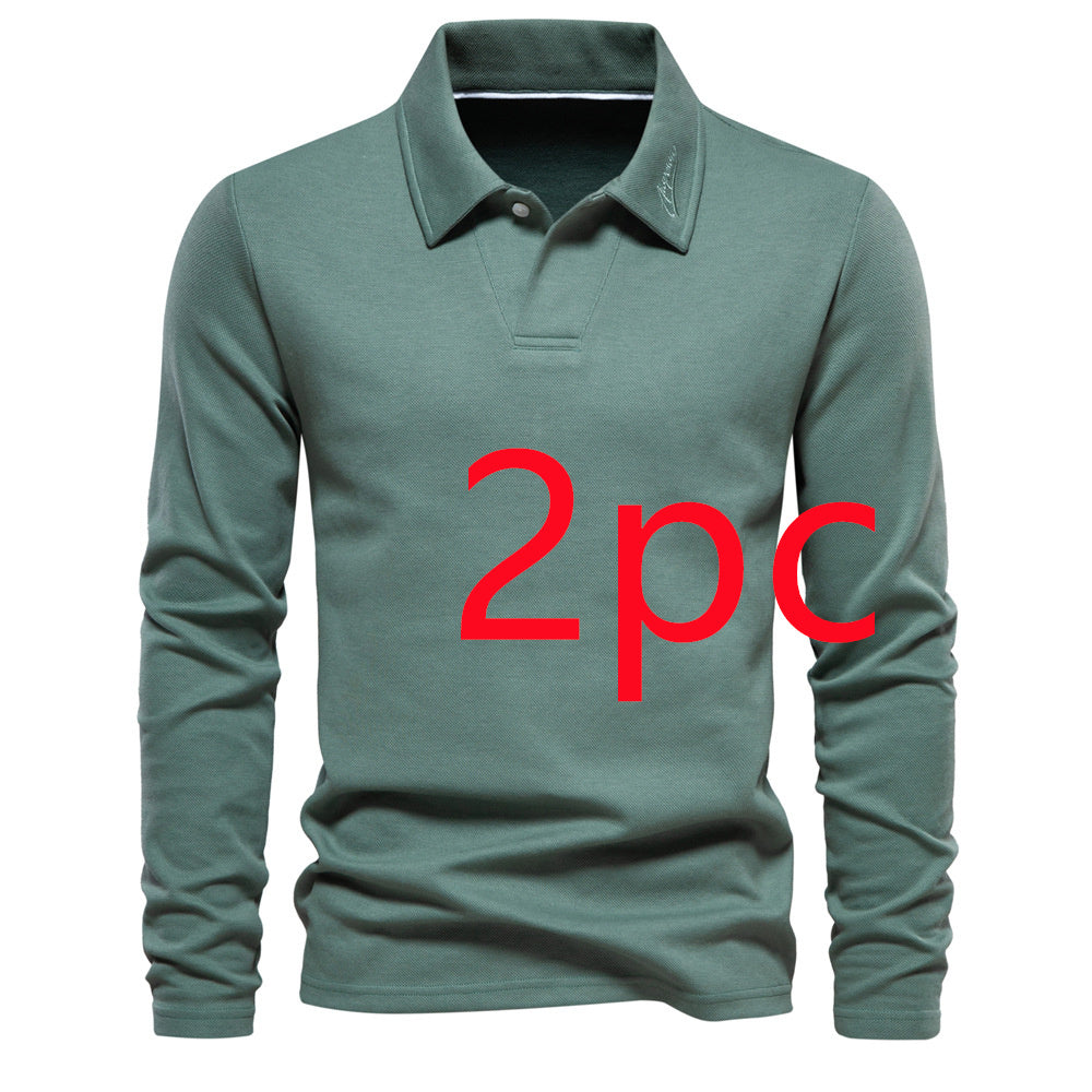 Men’s Long Sleeve Polo Shirt Casual | ZA-Zola