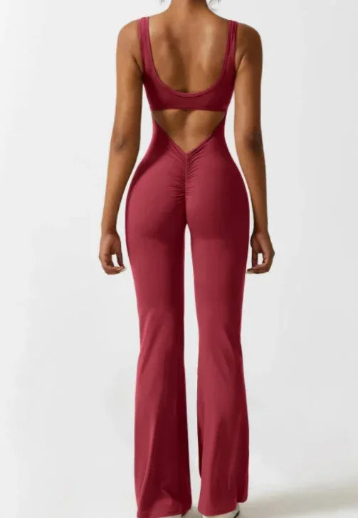 Tight Yoga Bodysuit Casual Hollow Seamless Jumpsuit for Women - ZA-Zola