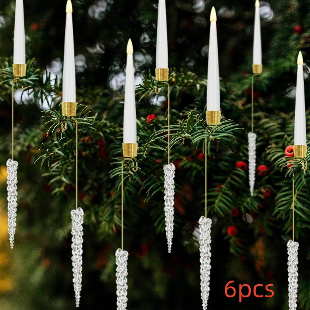 Christmas Candle LED Ornaments Indoor Holiday Tree Decor - ZA-Zola