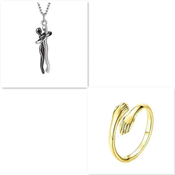 Love Necklace – Hug Clavicle Chain for Couples - ZA-Zola