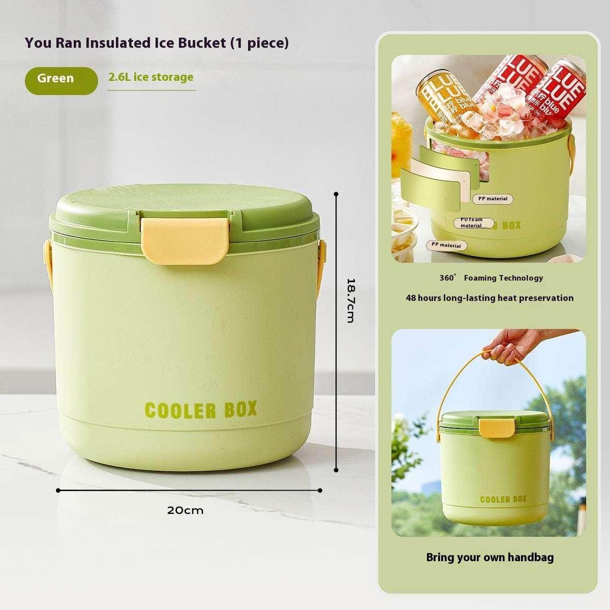 4L Camping Ice Insulation Barrel with Ice Plates - ZA-Zola