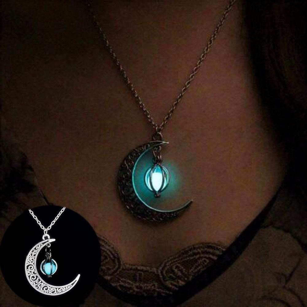 ZA-Zola Moon Glowing Stone Necklace - ZA-Zola