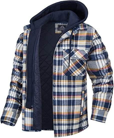 Fashion Casual Men's Plaid Hooded Coat | Winter Warm Outerwear - ZA-Zola