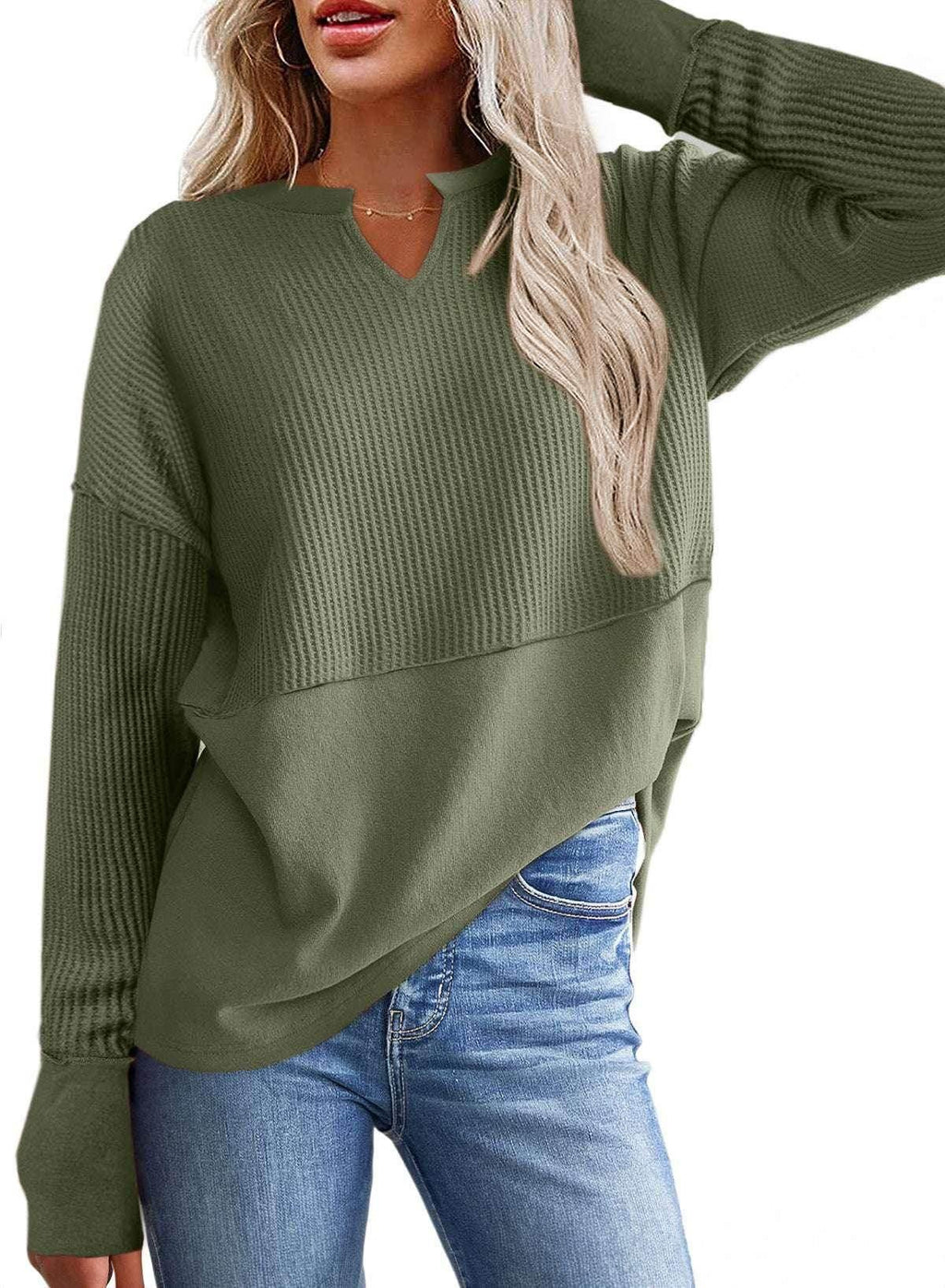 Women's Loose Pullover Sweater – Fall & Winter - ZA-Zola