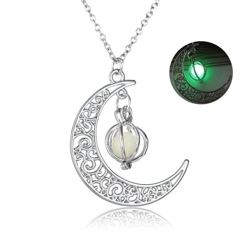 ZA-Zola Moon Glowing Stone Necklace - ZA-Zola