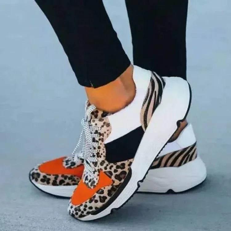 Leopard Print Casual Sneakers | Warm & Lightweight - ZA-Zola