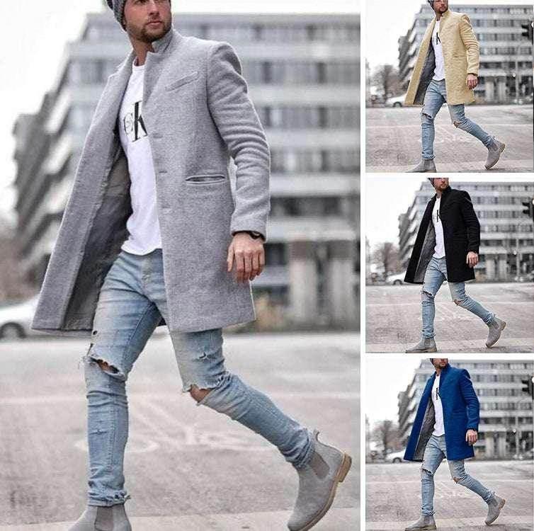 Fashionable Solid Color Long Warm Coat for Winter - ZA-Zola