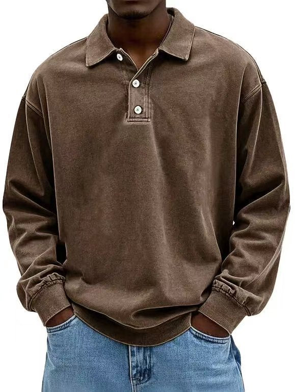 Men's Long Sleeve Polo Shirt | Casual Comfort – ZA-Zola