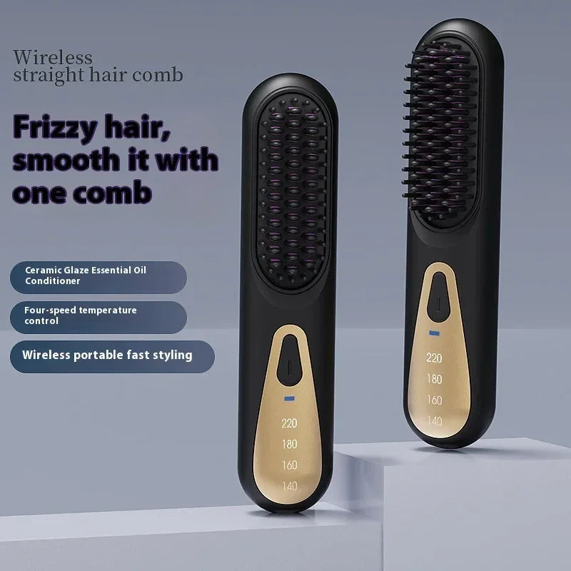 Anion Straight Comb Dual-Use Hair Curler - ZA-Zola