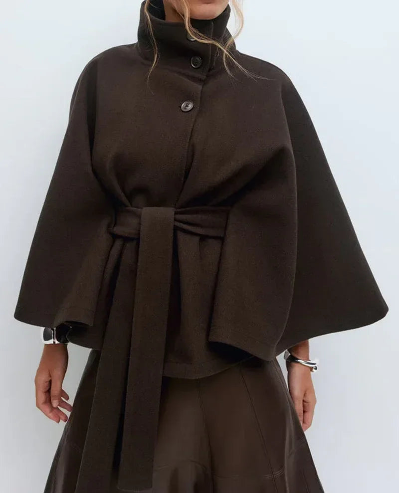 Batwing Sleeve Trench Coat Women Winter Style - ZA-Zola
