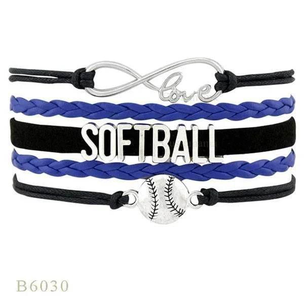SOFTBALL Braided Bracelet – Sporty & Stylish Gift - ZA-Zola