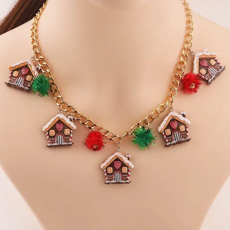 Shop Creative Christmas Tree & Santa Necklace – Stylish - ZA-Zola